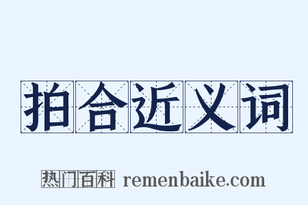 拍合近义词是什么意思的图片